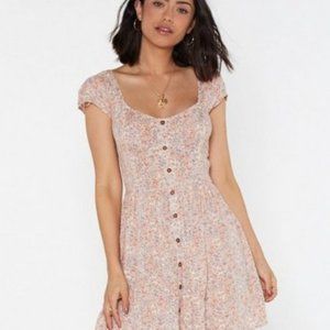 You Grow Girl Floral Mini Dress